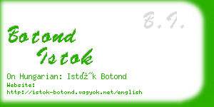 botond istok business card