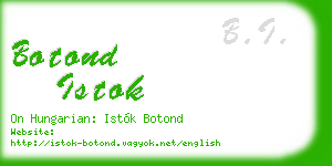 botond istok business card